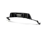 Quad Fin Rear Diffuser; Matte Black (15-17 Mustang GT Premium, EcoBoost Premium)