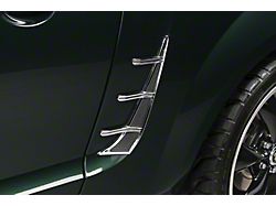 Quarter Molding Trim; Chrome and Black (05-09 Mustang)