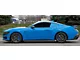 Quarter Window Color Matched Decals; Gloss Black (2024 Mustang Fastback)