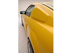 Quarter Window Scoops; Unpainted (05-09 Mustang Coupe)