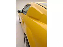 Quarter Window Scoops; Unpainted (05-09 Mustang Coupe)