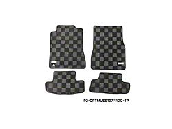 Race Carpet Front and Rear Floor Mats; Dark Gray (05-09 Mustang)
