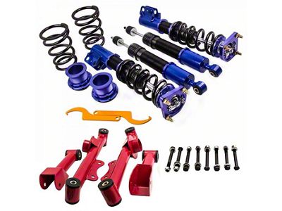 Racing Front and Rear Coil-Over Kit with Rear Control Arms (94-04 Mustang)