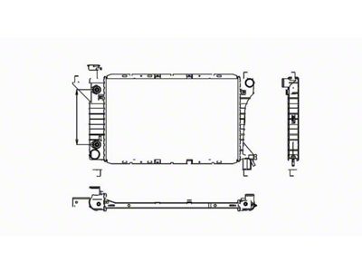 Replacement Radiator (94-95 Mustang GT, Cobra; 94-96 Mustang V6)