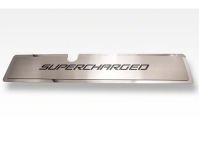 Radiator Cover Vanity Plate with Supercharged Lettering (15-17 Mustang GT)