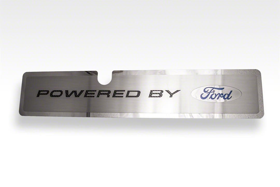 Mustang Radiator Cover Vanity Plate with Powered by Ford Logo (15-17 ...