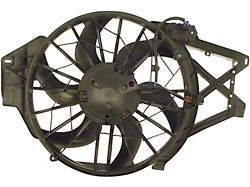 Radiator Fan Assembly with Resistor (01-04 Mustang GT)