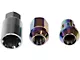 Rainbow/Neo-Chrome Acorn Wheel Lug Nut Lock Set; 1/2-Inch x 20; Set of 20 (79-14 Mustang)
