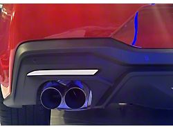 Rear Bumper Marker Lens Blackout; Black Reflective (18-25 Mustang)