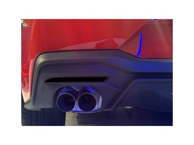 Rear Bumper Marker Lens Blackout; Carbon Fiber (18-24 Mustang)