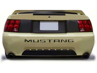 Rear Deck and Lower Bumper Blackout Stripes; Gloss Black (99-04 Mustang)