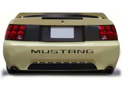 Rear Deck and Lower Bumper Blackout Stripes; Matte Black (99-04 Mustang)
