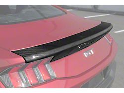 Rear Decklid Spoiler Panel; Carbon Fiber (24-25 Mustang Fastback)