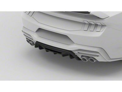 NYTOP Rear Diffuser; Gloss Carbon (24-25 Mustang GT & EcoBoost w/ Active Exhaust)