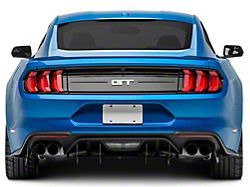 Solid Aluminum Rear Diffuser; Matte Black (18-23 Mustang GT; 19-23 Mustang EcoBoost w/ Active Exhaust)