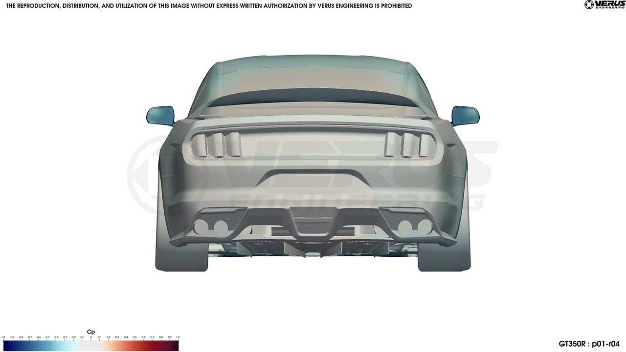 thumbnail image 2 of Glossy Black Rear Diffuser & Side Splitters Set For Ford Mustang 2015-2021 V1 Style 2 of 5