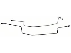 Rear End Housing Brake Lines; OE Steel (87-93 Mustang w/ Drum Brakes)