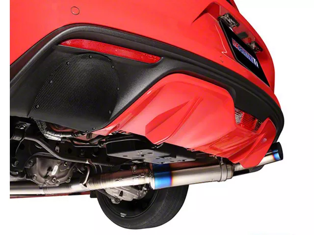 Rear Exhaust Outlet Cover; Carbon Fiber; Passenger Side (15-17 Mustang GT Premium, EcoBoost Premium)