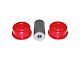 Rear IRS Differential Bushing Kit; Red (99-04 Mustang Cobra)