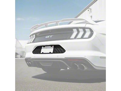 Ford S Ford Mustang GT 5.0 Outline In Blue Dual Logo Black Real Carbon Fiber License - Foto 8