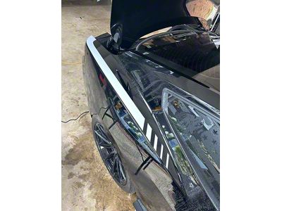 Rear Quarter Accent Step Decals; Red (24-26 Mustang)