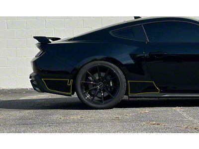 Rear Quarter Panel Paint Protection Kit with In Front of Rear Wheel Piece (24-25 Mustang)