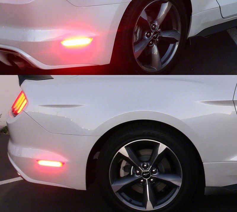 Mustang Rear Side Marker Lights; Red (1517 Mustang) Free Shipping