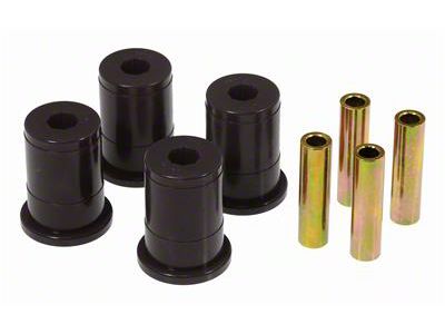 Rear Subframe Bushing Kit; Black (79-98 Mustang)