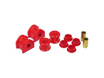 Rear Sway Bar and End Link Bushing Kit; 18mm; Red (05-06 Mustang)