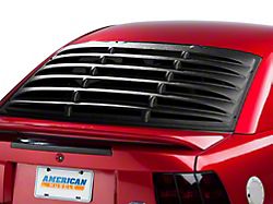 SpeedForm Rear Window Louvers; Textured ABS (94-04 Mustang Coupe)