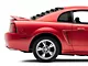 Rear Window Louvers; Gloss Black (99-04 Mustang Coupe)