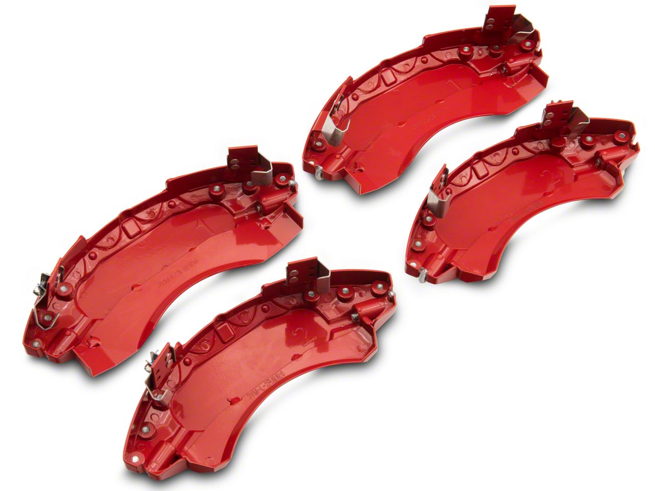 SR Performance Mustang Red Caliper Covers; Front and Rear 413974 (1114