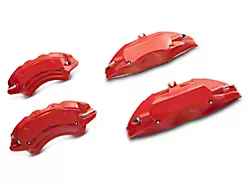 SR Performance Red Caliper Covers; Front and Rear (15-23 Mustang GT w/o Performance Pack, EcoBoost w/ Performance Pack)