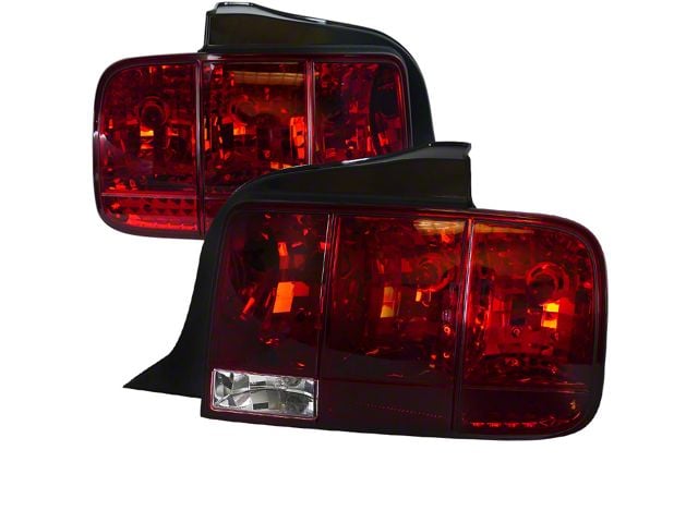 Sequential Tail Lights; Chrome Housing; Red Lens (05-09 Mustang)