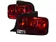 Sequential Tail Lights; Chrome Housing; Red Lens (05-09 Mustang)
