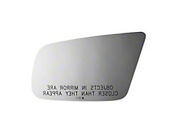 Redi-Cuts Drop Fit Side View Mirror Glass; 6-5/16-Inch x 3-1/8-Inch; Passenger Side (87-93 Mustang)