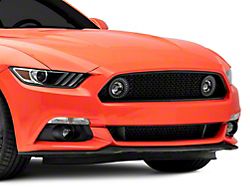 Renegade Series Upper Grille with Fog Lights and LED DRL Rings (15-17 Mustang GT, EcoBoost, V6)