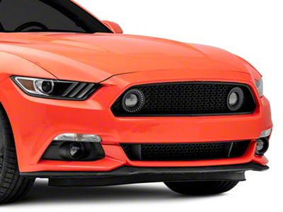 Renegade Series Upper Grille with LED DRL Rings (15-17 Mustang GT, EcoBoost, V6)