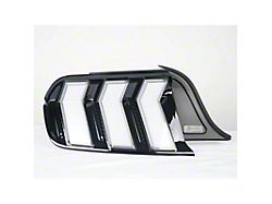 RGB LED Tail Lights; Black Housing; Clear Lens (15-23 Mustang)