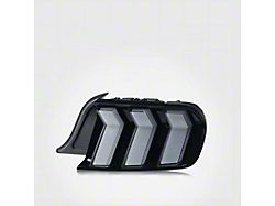 RGB LED Tail Lights; Black Housing; Smoked Lens (15-23 Mustang)