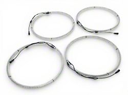 RGBW Wheel Light Set; 15.50-Inch (Universal; Some Adaptation May Be Required)