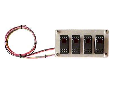 Rocker Switch Panel; 4-Position (Universal; Some Adaptation May Be Required)