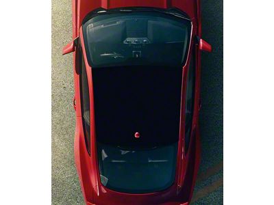 Roof Blackout Panel Decal without Antenna Cutout; Matte Black (15-25 Mustang Fastback)