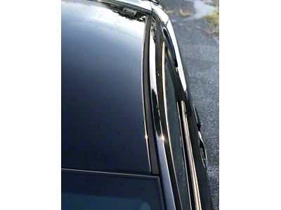 Roof Moulding Accent Trim; Domed Carbon Fiber (10-14 Mustang Coupe)