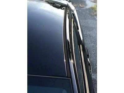 Roof Moulding Accent Trim; Raw Carbon Fiber (10-14 Mustang Coupe)