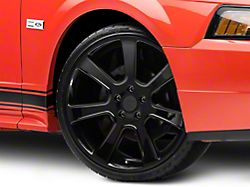 S197 Saleen Style Gloss Black Wheel; 20x9; 30mm Offset (99-04 Mustang)