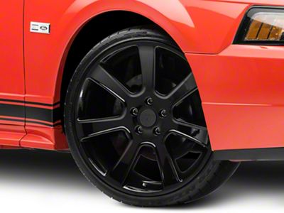 S197 Saleen Style Gloss Black Wheel; 20x9; 30mm Offset (99-04 Mustang)