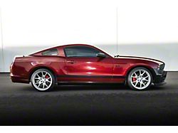 S550 GT500 Style Side Skirt Extensions; Glossy Black (10-14 Mustang)