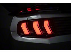 S650 Euro Sequential LED Tail Lights; Black Housing; Clear Lens (10-14 Mustang)