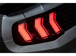 S650 Euro Sequential LED Tail Lights; Black Housing; Smoked Lens (10-14 Mustang)